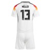 Camisola + Calções Alemanha Muller 13 Criança Equipamento 1ª Euro 2024